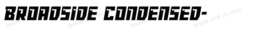 Broadside Condensed字体转换